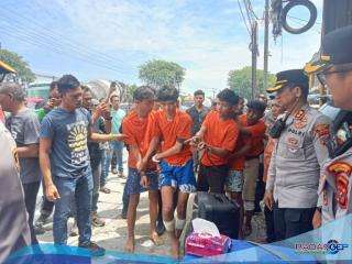 Polisi Tangkap 5 Pelaku Begal Sadis Di Jalan Medan-Binjai, Dua Ditembak Karena Melawan